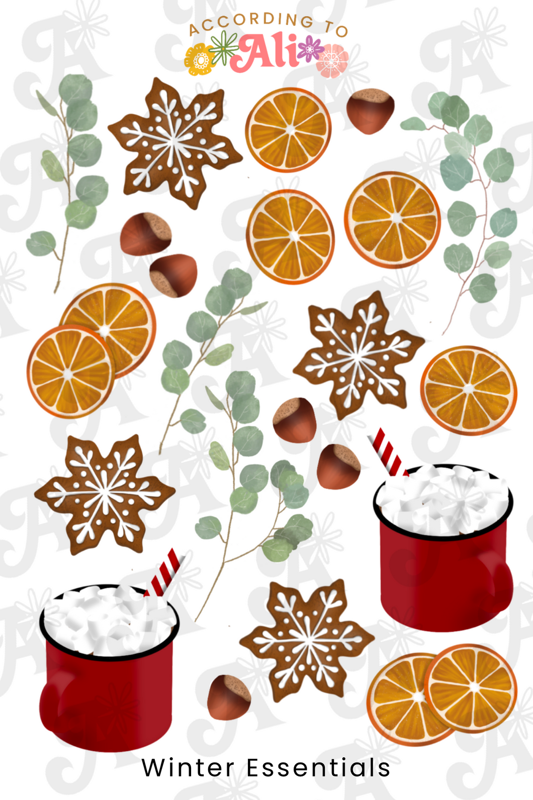 Winter Essentials Sticker Sheets