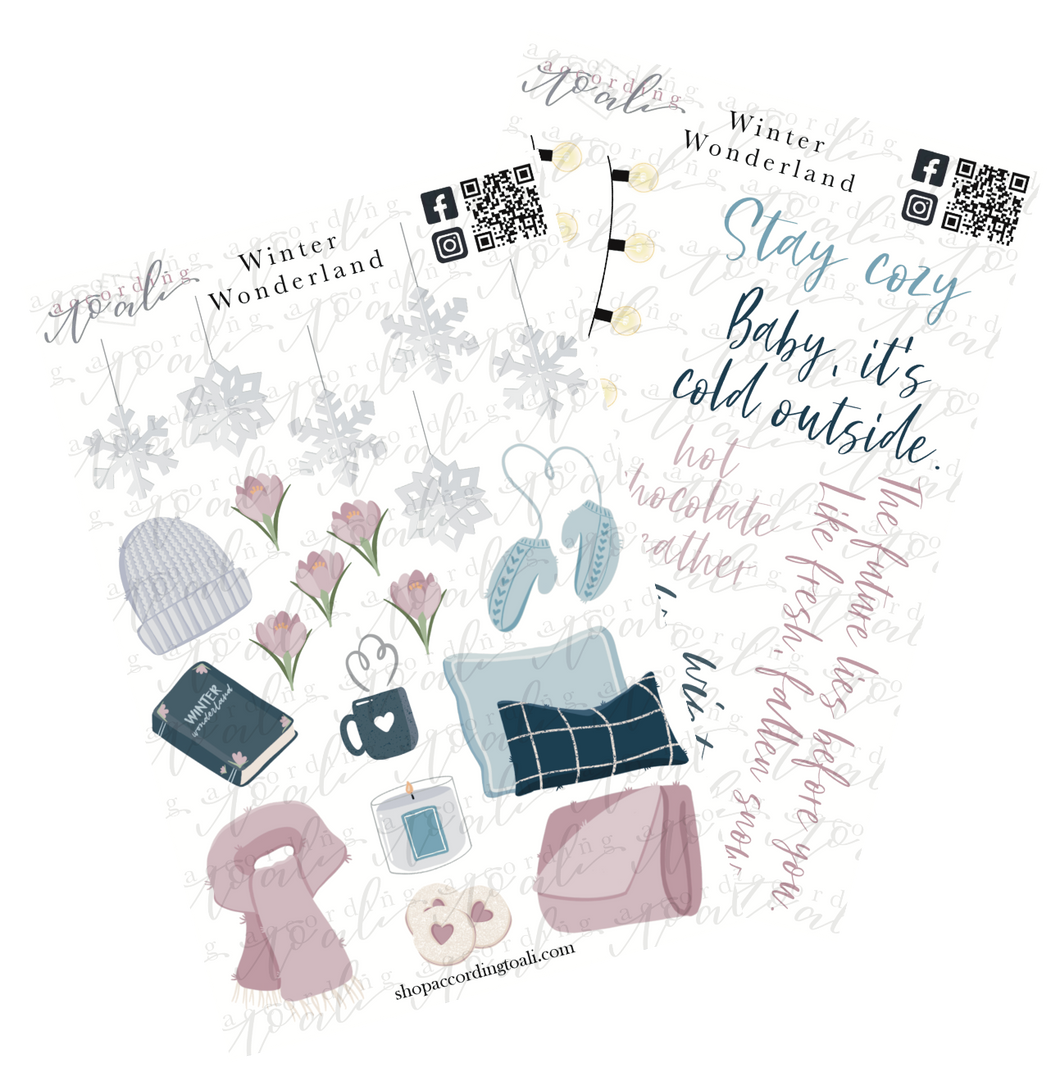Winter Wonderland Sticker Sheet Set