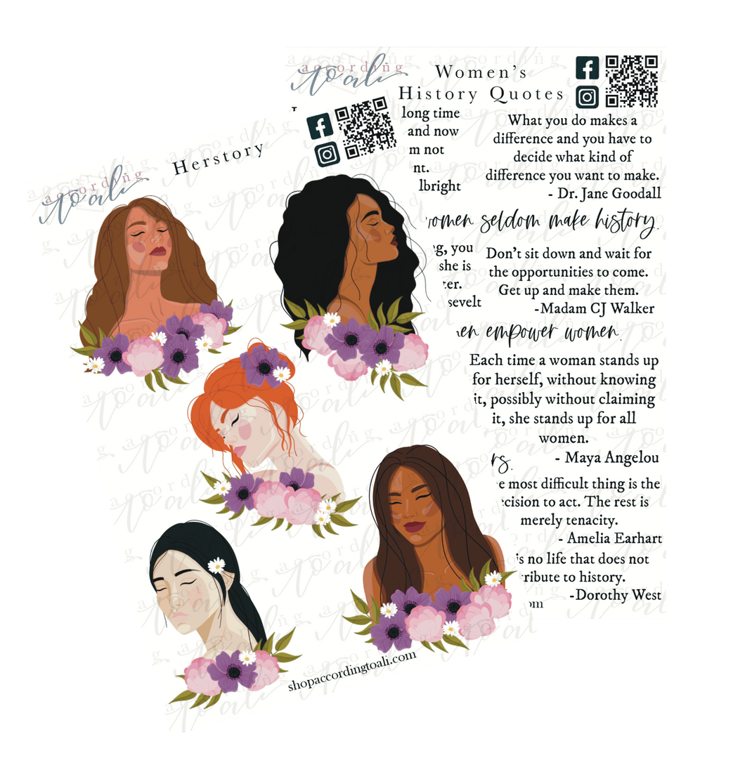 Women’s History Sticker Sheet Bundle