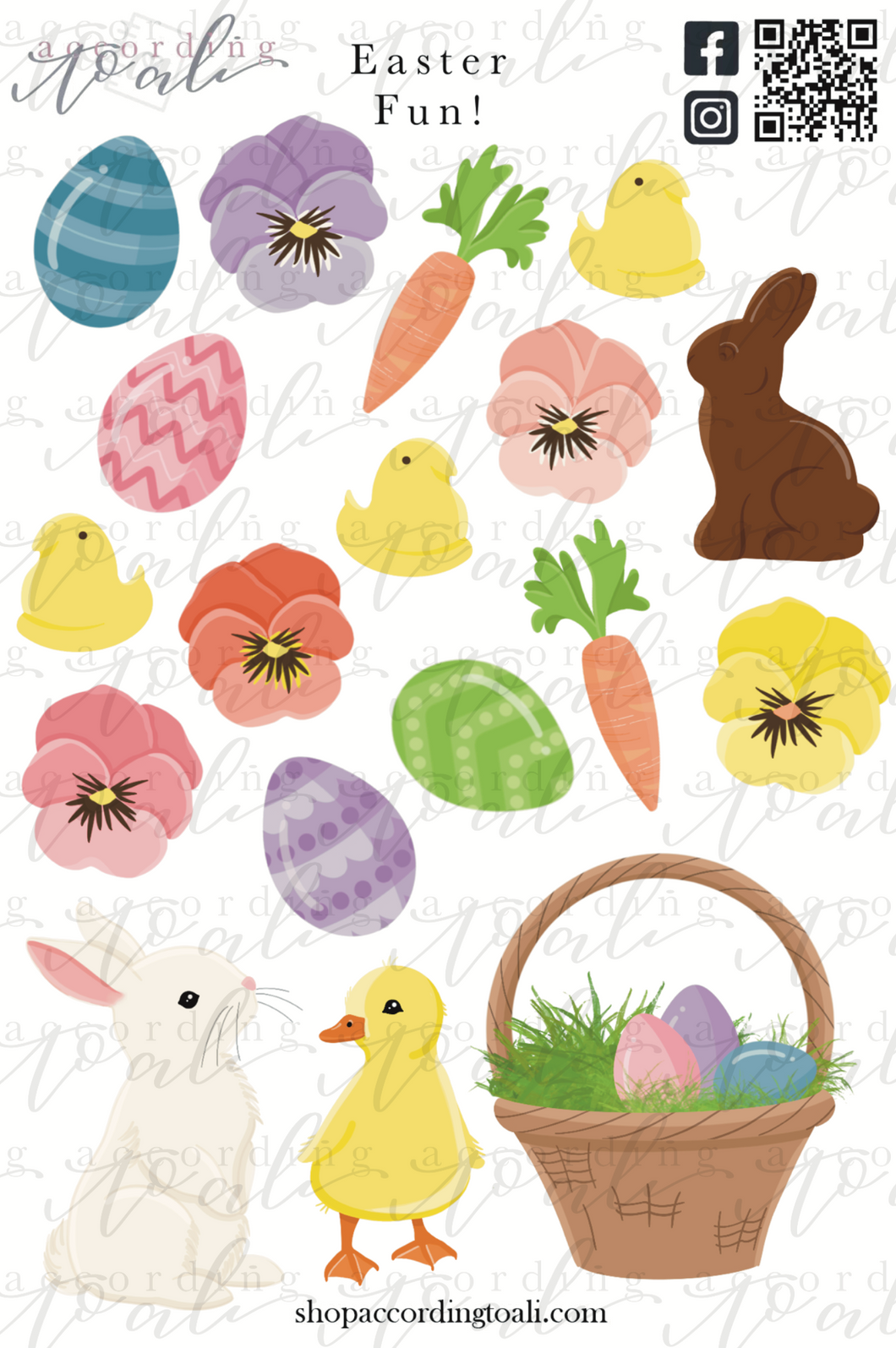 Easter Fun Sticker Sheet