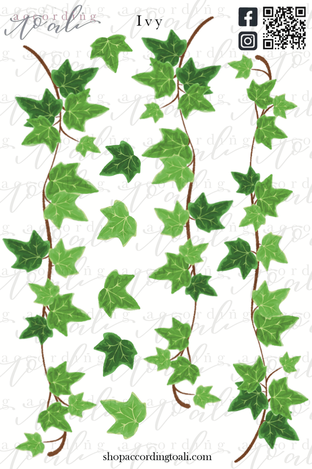 Ivy Sticker Sheet