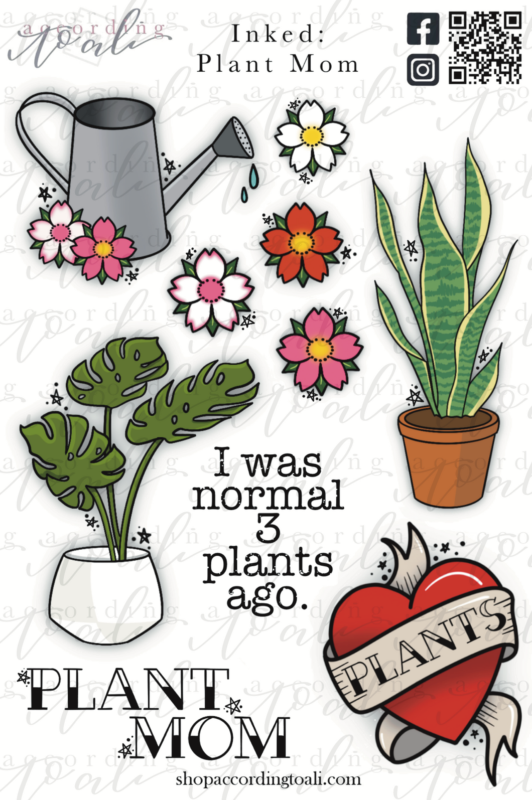 Inked: Plant Mom Sticker Sheet
