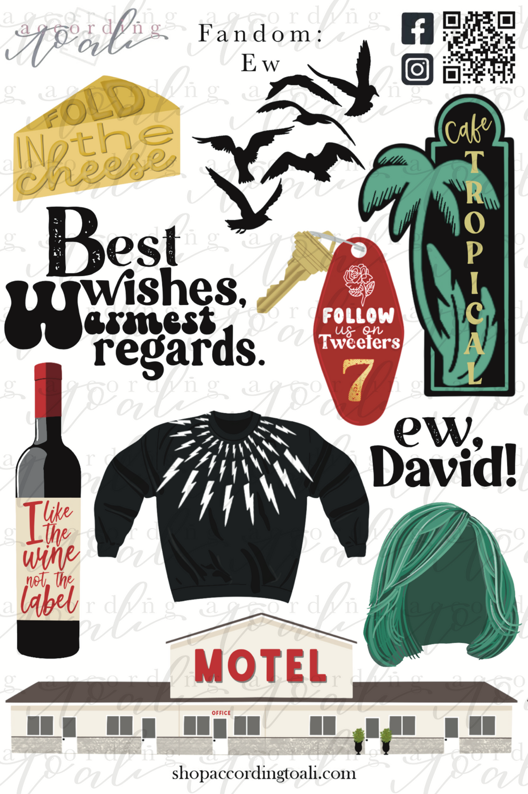 Fandom: Ew Sticker Sheet