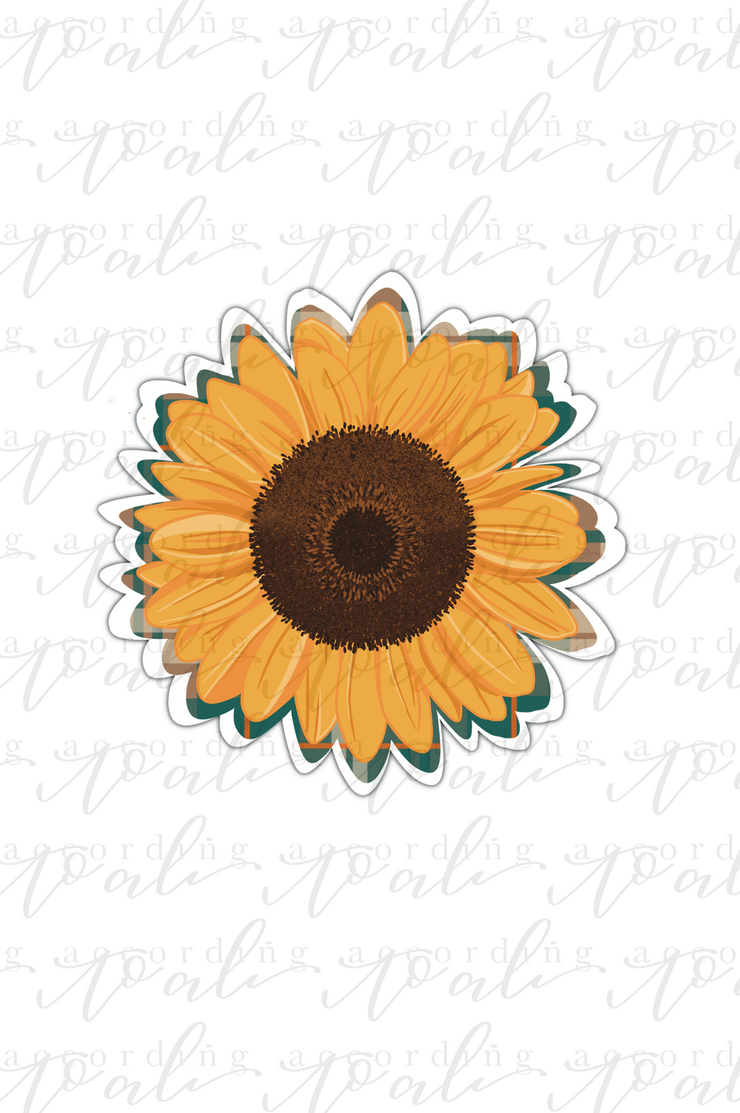 Sunflower Die Cut Sticker