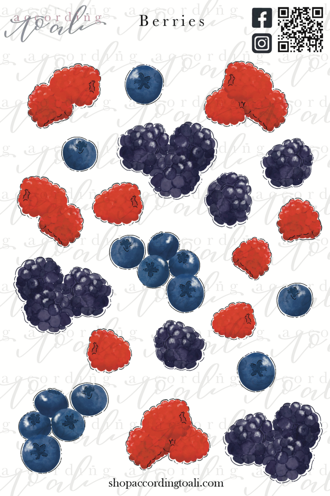 Berries Sticker Sheet